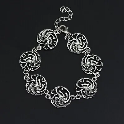 Buy Game Of Thrones Charm Bracelet GOT Jewellery Targaryen House Of The Dragon Gift • 5.99£