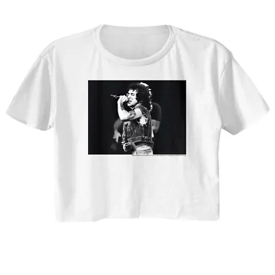 Buy ACDC Bon Scott Rockin Out Live On Stage Women's Crop Top T Shirt Rock Music • 41.87£