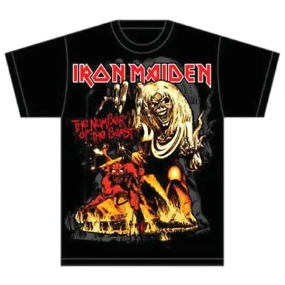 Buy Iron Maiden - Number Of The Beast Graphic Band Band T-Shirt Official Merch NEU • 18.92£
