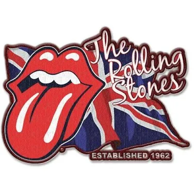 Buy Officially Licensed Rolling Stones UK Flag Iron On Patch Music Rock Patches M037 • 4.29£
