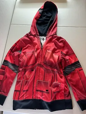 Buy Star Wars Hoodie - Red And Black - Stuck Zipper - Acceptable - Kid's Size Small • 14.22£