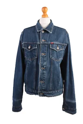 Buy Mustang Jeans Denim Jacket 90s Retro Trucker Blue Size M-DJ1029 • 29.95£