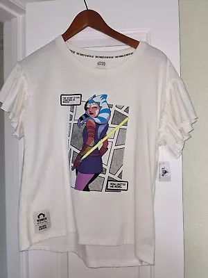 Buy NEW Disney Parks Star Wars Ahsoka Tano Women Of The Galaxy Kid's T-Shirt Sz 14  • 18.10£