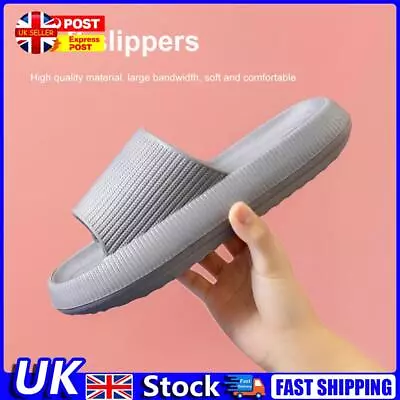 Buy Cool Slippers Anti-Slip Home Couples Slippers Elastic For Walking (Grey 42-43) U • 8.29£