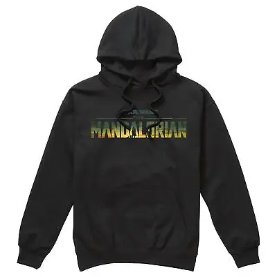 Buy Star Wars Mandalorian Mens Hoodie Landscape Logo Hooded Jumper S-2XL Official • 24.99£