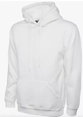 Buy Plain White Hoodies, Brand New, High Quality 280 GSM Hoodie. For Men And Women. • 6.99£