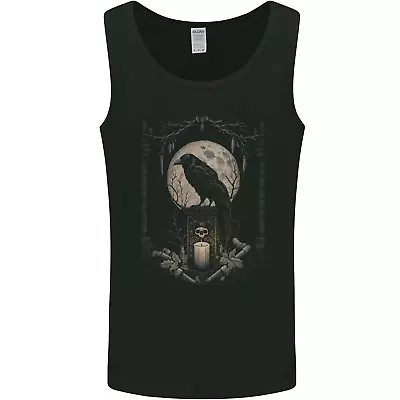 Buy Moon & Crow Gothic Goth Vikings Skull Raven Mens Vest Tank Top • 9.99£