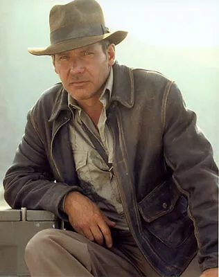 Buy Mens Indiana Jones Harrison Ford Distressed Brown Genuine Cowhide Leather Jacket • 24£