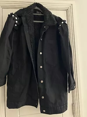 Buy Mother Of Pearl Black Denim Jacket New Medium  • 275£