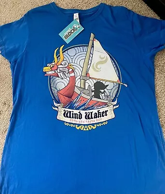 Buy The Legend Of Zelda Wind Waker Women's T Shirt 2XL Nerd Block Exclusive Nintendo • 15£