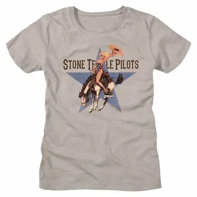 Buy Stone Temple Pilots Riding Bronco Stone Heather Women's T-Shirt • 25.03£