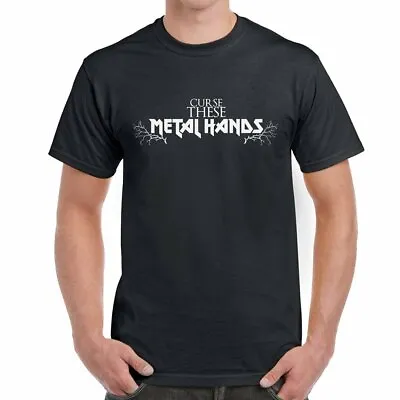 Buy Curse These Metal Hands - T-Shirt - UK Comedy TV Show Peep Jez Mark Superhans • 13.99£