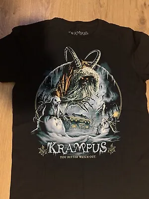 Buy Krampus Fright Rags M Horror Movie T-shirt Medium Black Used Christmas • 18.53£