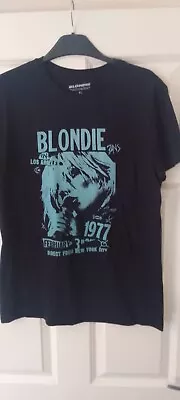 Buy Xlarge Size Ladies Tshirt. Black. Blondie Logo. • 10£
