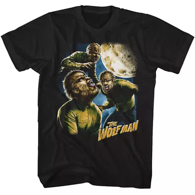 Buy Universal Monsters Movie The Wolfman Tripple Howling At The Moon Men's T Shirt • 48.71£