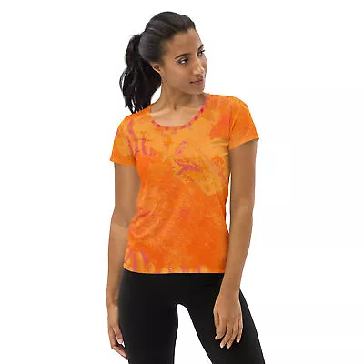 Buy Women's Athletic T-shirt Orange Spirit All-Over Print  • 41.20£
