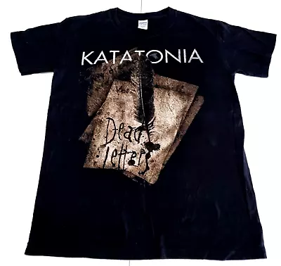 Buy Katatonia Dead Letters Double Sided T Shirt Gildan Softstyle Size Men's Medium • 31.56£