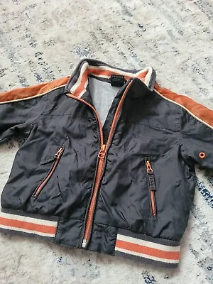 Buy Next Boys Vintage Retro Style Biker Jacket 6-9 Months • 7£