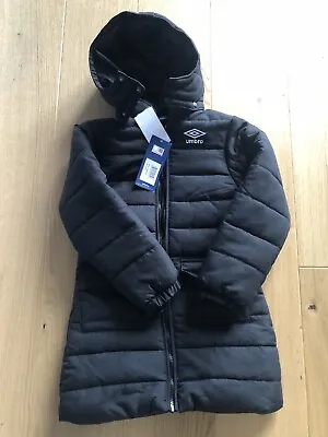 Buy Umbro Jacket Girls Size 8-9yrs Black RRP £64.99 • 16.50£