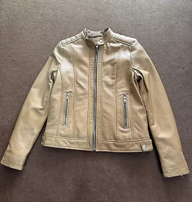 Buy Ladies Women Yellow Slim Fit Biker Lambskin Leather Designer Soft Leather Jacket • 69.99£