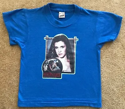 Buy Vintage! STAR WARS RETURN OF THE JEDI 1983 T-SHIRT Harrison Ford Carrie Fisher • 28.41£
