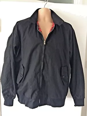 Buy Black Urban Couture Harrington Zip Up Bomber Jacket Xxl Mod Ska • 25£