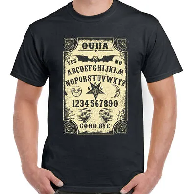 Buy Ouija Board T-Shirt Mens Funny Halloween Witchcraft Spirit Ghosts Paranormal • 9.99£