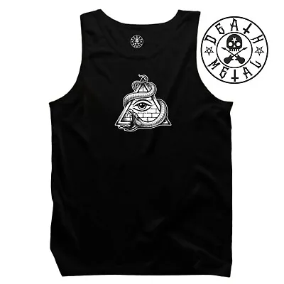 Buy All Seeing Eye Vest Music Clothing Rock Goth Triangle Illuminati Snake Tank Top • 11.03£