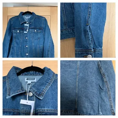 Buy WAREHOUSE Ladies Blue Denim Jacket 100% Cotton All Size 8 - RRP £46.00 Last Few! • 14.99£