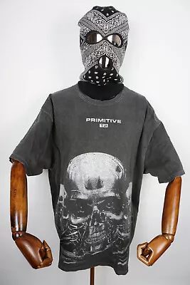 Buy Primitive Skate Skateboards Shirt Tee T-shirt Terminator 2 Black IN M • 25.82£
