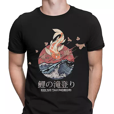 Buy Japanese Koi Carp Artistic Fish Anime Art Kanji Tokyo Mens T-Shirts Tee Top #NED • 9.99£