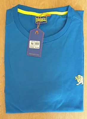 Buy Mens BLUE YELLOW LONSDALE T-Shirt RRP £19.99. SUPREME QUALITY SMART CASUAL BNWT • 6.99£