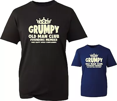 Buy Grumpy Old Man Club Father's Day T-Shirt Grandpa Pops Friendship Gift Tee Top • 11.99£