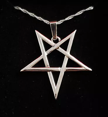 Buy Pentagram - Sterling Silver .925 Pagan Goth Occult Satan • 62.73£