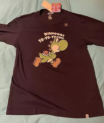 Buy Official Uniqlo Mario Bros Yoshi T-shirt Size M • 23£
