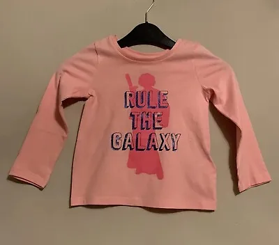 Buy Girls Star Wars Pink Rule The Galaxy T-Shirt Size 3 Years Brand New • 3.50£