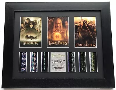 Buy Lord Of The Rings Original Triple 35mm Film Cell Presentation V5 + COA • 58£