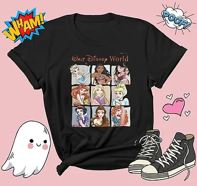 Buy Retro Disney Princess T-shirt T Shirt Men Women Unisex Tshirt G688 • 12.95£