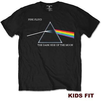 Buy Pink Floyd T Shirt Dark Side Of The MoonOfficial Boys Girls Kids DSOTM Tee NEW • 12£