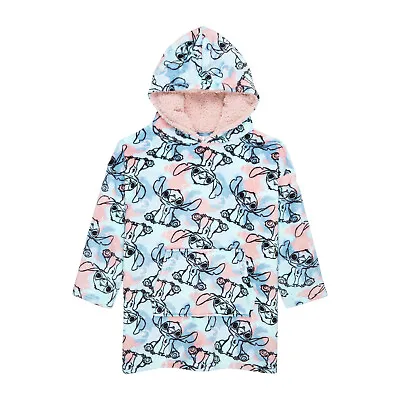 Buy Disney Lilo & Stitch Hoodie For Girls, Oversized Fleece Hoodie Blanket, One Size • 25.95£