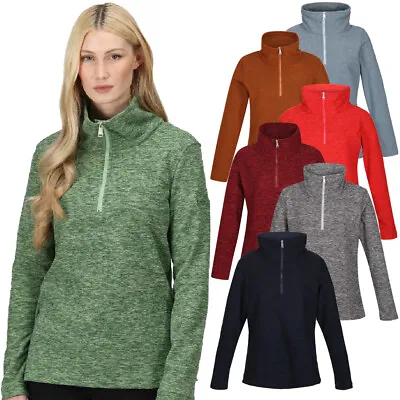 Buy Regatta Womens Kizmit Honeycomb Half Zip Fleece Jacket Sweater • 15.18£