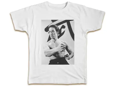 Buy Bruce Lee Mens T-Shirt - Fist Of Fury Dragon Cool Karate Top Birthday Gift • 7.99£