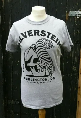 Buy Silverstein Grey Tiger Graphic Band T Shirt Emo Hardcore Screamo Size Medium • 25£