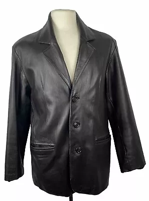 Buy Men's Vital Leatherwear Black Leather Jacket Size XL ?? • 20£