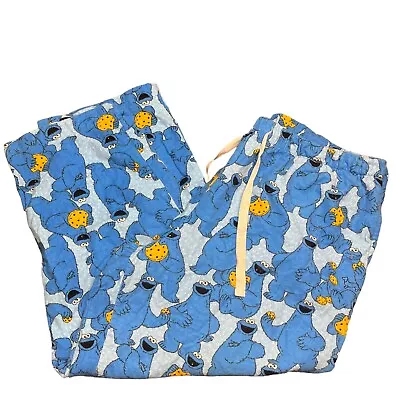 Buy Peter Alexander Women's Size 1+ Sesame Cookie Monster  Pyjama Pants PJ Plus • 11.31£