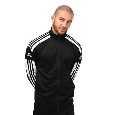 Buy Men's Jacket Adidas Squadra Full Zip Slim Fit Training Track Top In Black • 34.99£