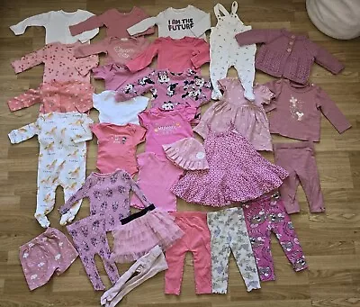 Buy Baby Girl Girls Clothes Bundle 6-9 Months / Dungarees / Dress / Leggings /outfit • 19.99£