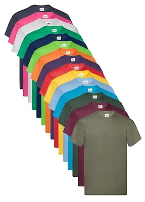 Buy Fruit Of The Loom Plain Cotton Lightweight Cheap Budget Tee T-Shirt Tshirt S-5XL • 3.99£