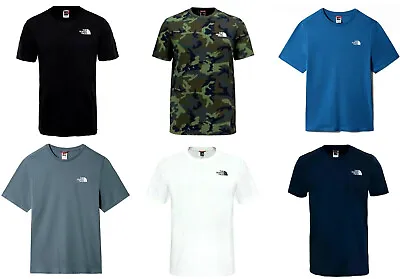 Buy The North Face TNF Mens Cotton T-Shirts Short Sleeve Crew Neck Shirt • 15.99£