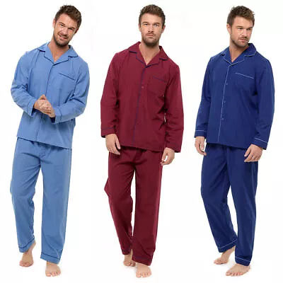 Buy Mens Traditional Button Through Pyjamas SET Relax Home Lounge Sleep Wear M-2XL • 14.99£